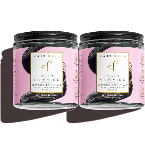 Hair Gain Hair Growth Vitamins for Women - Biotin, Collagen, Selenium & Zinc Gummies for Fuller, Thicker Hair | Vegan, Halal Formula | Promotes Healthier Hair, Reduces Shedding - 60 Days Supply 