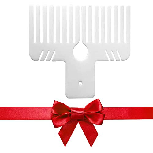 Bow Maker Tool, Bow Maker Tool for Ribbon Craft, Plastic Bow Maker Comb Bow Making Tool for Bows Gift Wrapping, Wrist Corsages, Home Decorations, Hair Bows, Holiday Wreaths
