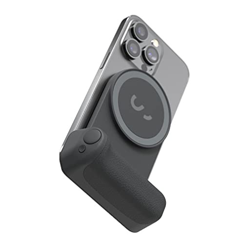 ShiftCam SnapGrip - Mobile Battery Grip with Wireless Shutter Button - Magnetic Mount Snaps on to Any Phone - Built in Powerbank with Qi Wireless Charging 