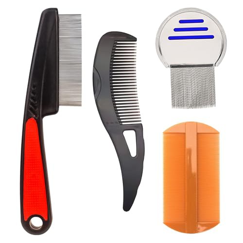 4 Pcs Dandruff Comb Psoriasis Comb Lice Comb Head Lice Comb Scalp Comb Multifunctional Hair Beauty Tool for Women and Men Scalp Massage Refreshing Promotes Scalp Health and Shiny Hair