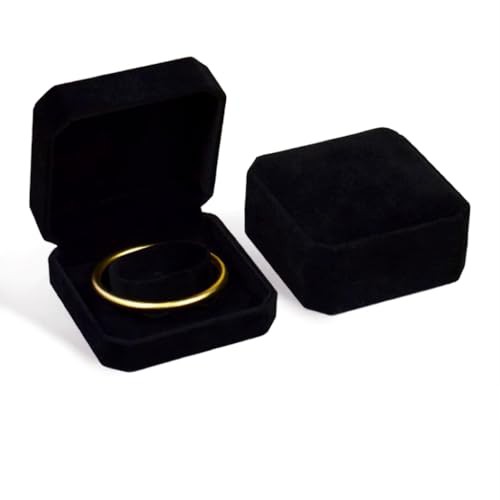1pc Velvet Bangle Box Bracelet Box Gift Box Jewelry Box Watches Black Bangle Boxes for Jewellery Gifts for Her Mens Women Ladies Bangle Box Holder Bangle Storage Box Gift Boxes for Presents Bracelets
