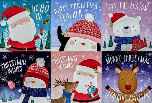 30 Mini Christmas Cards for Kids - Fun Designs