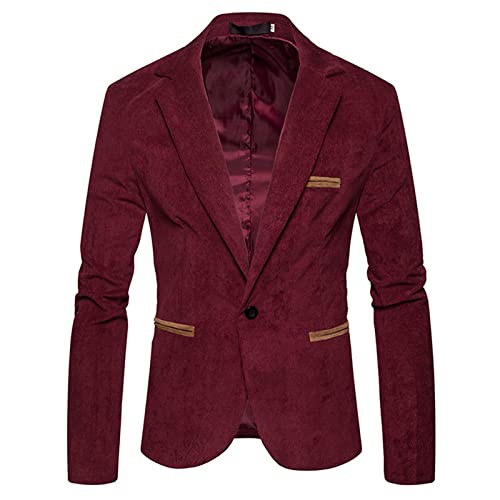 Mens Casual Sport Slim Fit One Button Check Blazer Lightweight Jacket Mens Wedding Tux Smoking Jacket Men Fashionable Warm Men's Clothing