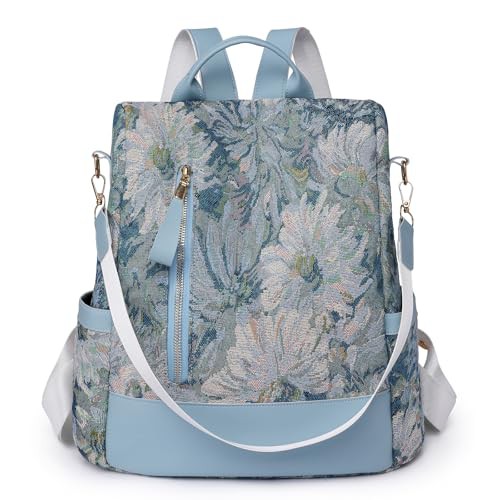 Pagezol Women's Backpacks, Anti-Theft Backpack for Women, Rucksack Shoulder Bags Ladies, Waterproof Nylon Daypack, Casual Travel Backpack, Lightweight Travel Bag School Bags for Girls 