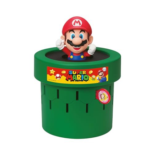 Tomy Pop Up Super Mario Family & Preschool Kids Board Game, 2 - 4 Players, Suitable For Boys & Girls Aged 4+