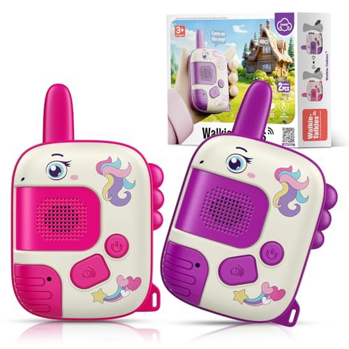 Wootoyz Walkie Talkies for Kids, Gifts for 3 4 5 6 7 Year Old Girls Toys Age 3-8 for Girls Kids Walkie Talkies Toys for 3-7 Year Old Girls Xmas Gifts Age 3-6 Unicorn Gifts Girls Birthday Presents