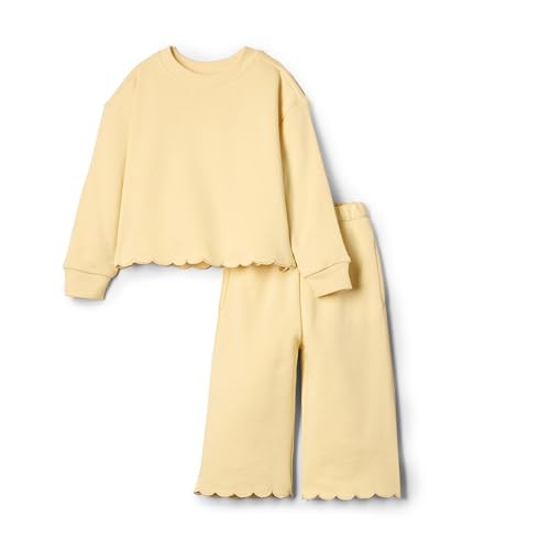 Amazon Essentials x Sofia Grainge Babies, Toddlers, and Girls' French Terry Trouser and Top Set