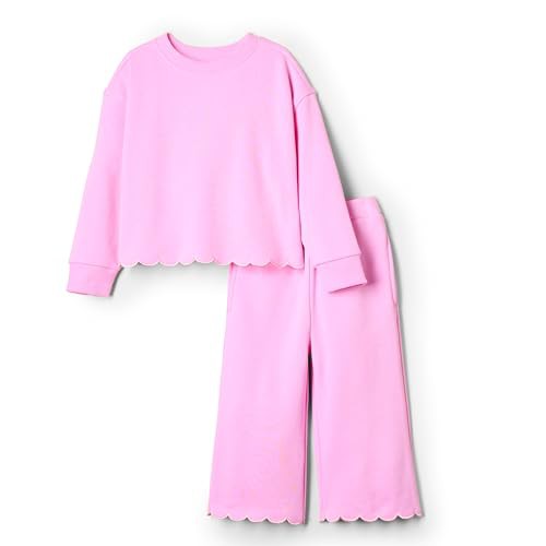 Amazon Essentials x Sofia Grainge Babies, Toddlers, and Girls' French Terry Trouser and Top Set