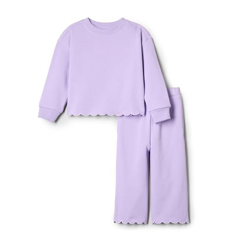 Amazon Essentials x Sofia Grainge Babies, Toddlers, and Girls' French Terry Trouser and Top Set