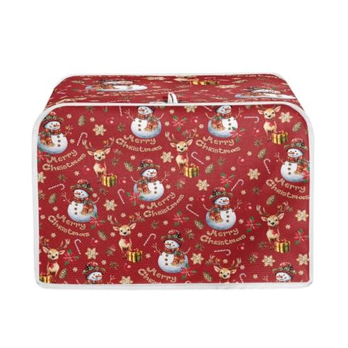 TOADDMOS X-Mas Snowman Stand Mixer Cover for Kitchen Home Kitchen Appliance Organizer Bag with Pocket Durable Dust Over Toaster Blender Cover Gifts