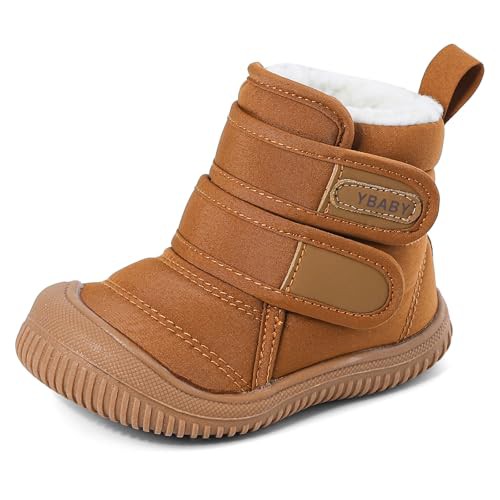 MASOCIO Baby Boys Girls Winter Warm Boots Toddler Kids Booties Anti-Slip Rubber First Walking Shoes