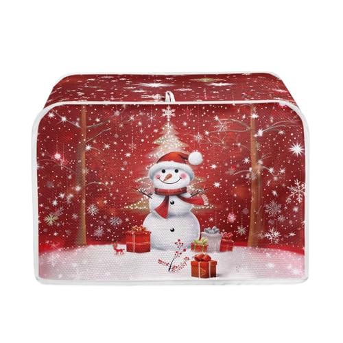TOADDMOS Merry Christmas with Snowman Stand Mixer Covers Fit Tilt Head and Bowl Lift Models Mixers Kitchen Appliance Cover Universal Fit Coffee Maker Blender Juicer
