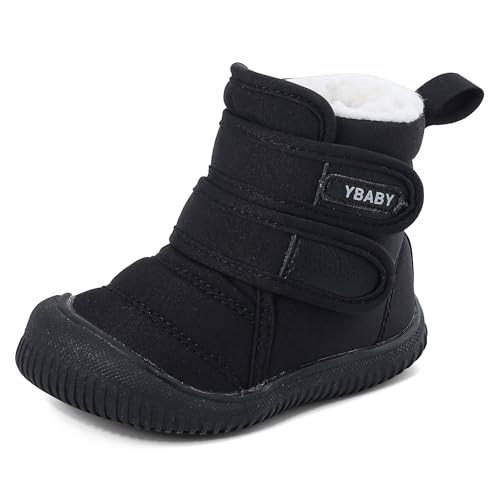 MASOCIO Baby Boys Girls Winter Warm Boots Toddler Kids Booties Anti-Slip Rubber First Walking Shoes
