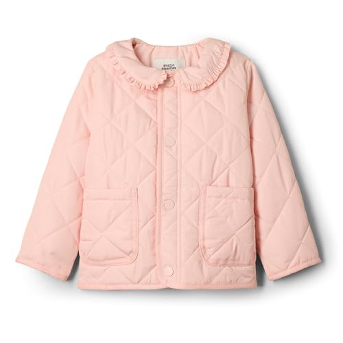 Amazon Essentials x Sofia Grainge Toddlers and Baby Girls' Midweight Field Jacket with Ruffle