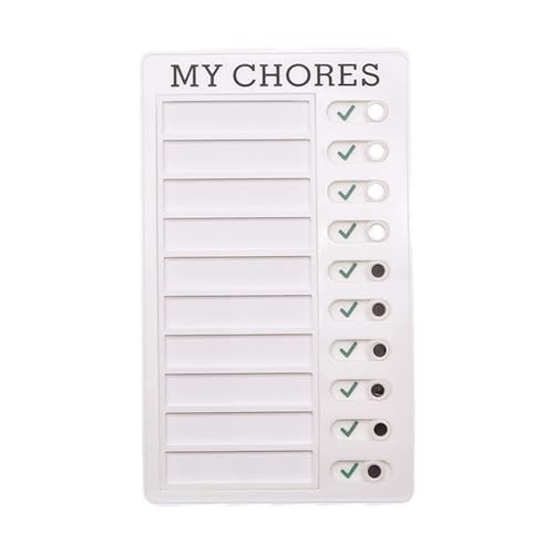 Selection Chart - Daily Task Chart for Children, Habit Tracker, Reusable Task Chart for the Family, Magnetic Task Chart for the Family, To-Do List with Removable