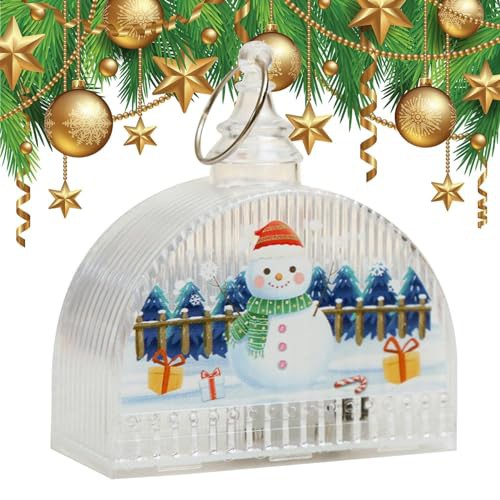 LED Christmas Decorations - Small Christmas Lights Illuminated Decorations | Christmas Pendant Decoration Reusable Car Pendant Home Decoration for Window Decoration Zankie