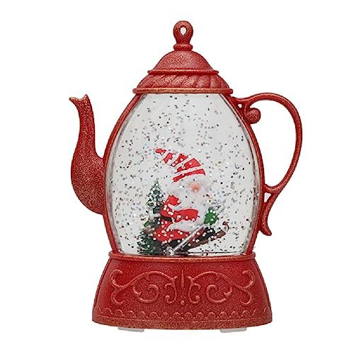 Creative Christmas Water Kettle Water Injections Sequins Ornament Decoration and Night Lighting Water Kettle