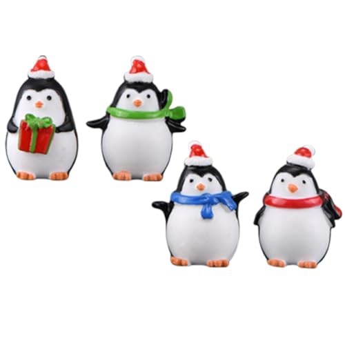 SUPVOX 8 Pcs Craft Penguin Christmas Decorations Penguin Ornaments Unique Shape Succulent Decoration Miniature Penguins Christmas Penguins Figurines Bonsai Decor Tool Resin Decor