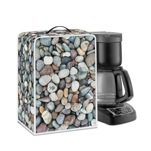NETILGEN Coffee Maker Cover Home Kitchen Countertop Appliances Cover Fits for Most Standard Coffee Makers, Keep Coffee Maker Free from Stain And Fingerprint, Cobblestone