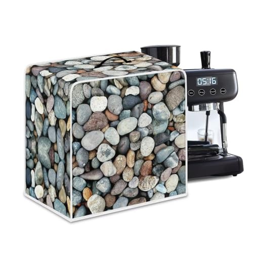 NETILGEN Coffee Maker Cover Home Kitchen Countertop Appliances Cover Fits for Most Standard Coffee Makers, Keep Coffee Maker Free from Stain And Fingerprint, Cobblestone