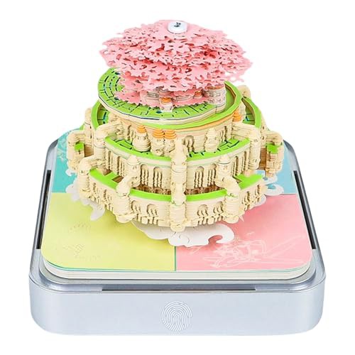 2025 Desk Calendar With LED Light 3D Paper Sculpture Christmas Themed Memo Pad Creative Desktop Decoration For Home