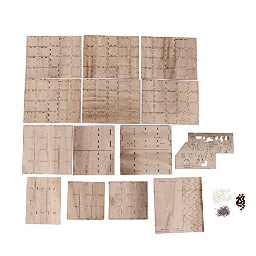 Christmas Calendar Storage Box, Lattice Design, Exquisite Appearance, Easy to Use, Beautiful Practical DIY Wooden Box, with Numbered Drawers, for Home Decoration, Versatile Storage