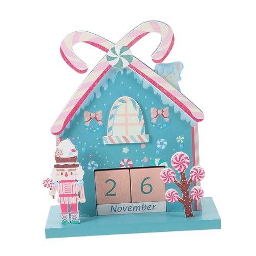 HOLIDYOYO 1 Set Wooden Calendar Countdown Calendar Daily Calendar Vintage Calendar Office Desk Accessory Advent Calendar Perpetual Calendar Wood Calendar Office Desk Calendar Desktop Decor