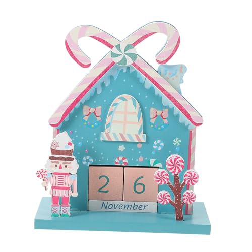 BUGUUYO 1 Set Wooden Calendar Advent Calendars Desk Decorations Perpetual Calendar Perpetual Desk Calendar Desk Calendar Block Desk Block Calendar Small Desk Calendar Teacher Desk Calendar