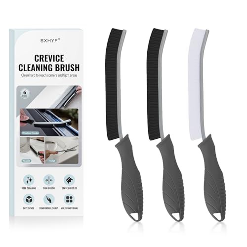 SXhyf Cleaning Brush - Hard Bristle Crevice Cleaning Brush, Multifunctional Gap Cleaning Scrub Brush, Cleaning Tools for Household Use, Home, Kitchen, Bathroom, Window, Vehicle 