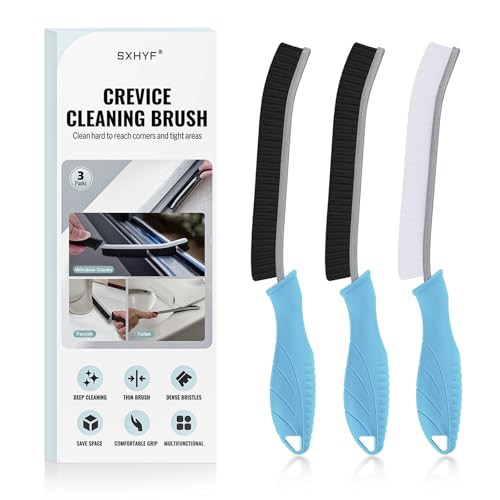 SXhyf Cleaning Brush - Hard Bristle Crevice Cleaning Brush, Multifunctional Gap Cleaning Scrub Brush, Cleaning Tools for Household Use, Home, Kitchen, Bathroom, Window, Vehicle 