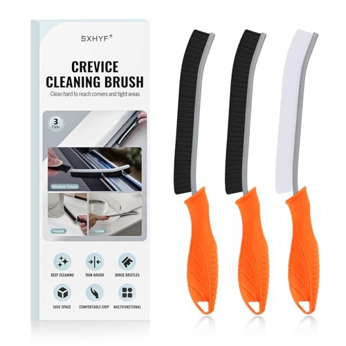 SXhyf Cleaning Brush - Hard Bristle Crevice Cleaning Brush, Multifunctional Gap Cleaning Scrub Brush, Cleaning Tools for Household Use, Home, Kitchen, Bathroom, Window, Vehicle 