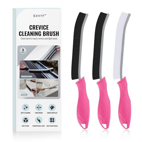 SXhyf Cleaning Brush - Hard Bristle Crevice Cleaning Brush, Multifunctional Gap Cleaning Scrub Brush, Cleaning Tools for Household Use, Home, Kitchen, Bathroom, Window, Vehicle 