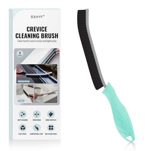 SXhyf Cleaning Brush - Hard Bristle Crevice Cleaning Brush, Multifunctional Gap Scrub Brush, Home Essentials, Bathroom Cleaner Tools for Household Use, Kitchen, Window, Faucets, Toilet, Grout, Car