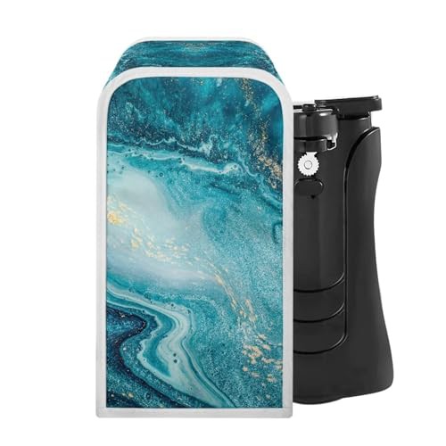NETILGEN Can Opener Cover Can Opener Dust Cover Kitchen Appliance Dust-Proof Stain Resistant Machine Washable Gift for Women Men, 5.7'' X 5.7'' X 10'', Blue Marble