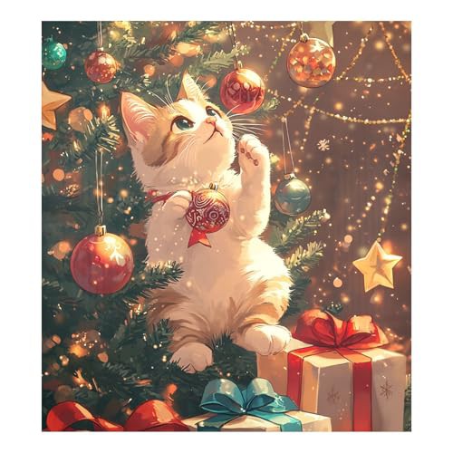 Playful Cat Tree Lights Dishwasher Magnetic Cover Refrigerator Panels Kitchen Cabinet Decor Home Kitchen Decoration, 26" x 23"